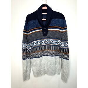 American Eagle Outfitters Sweater Mens Large Aztec Southwestern Pullover Grandpa